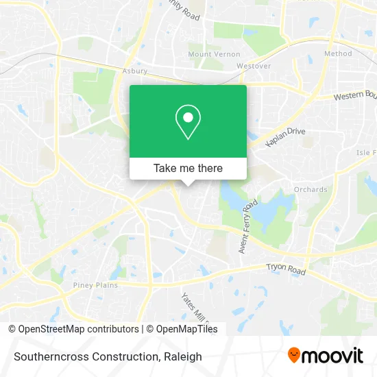 Southerncross Construction map