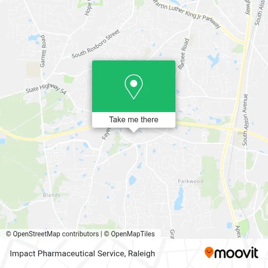 Impact Pharmaceutical Service map