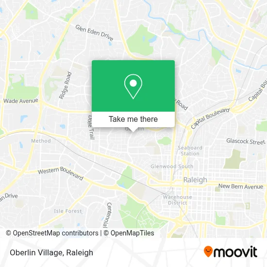 Oberlin Village map