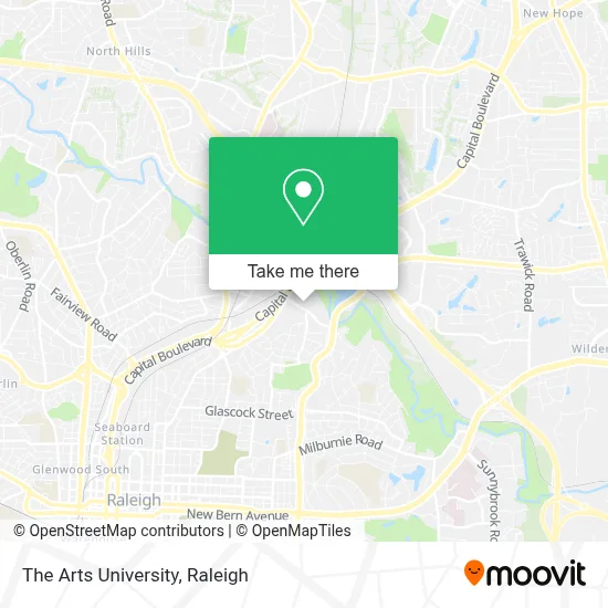 The Arts University map