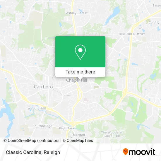 Classic Carolina map