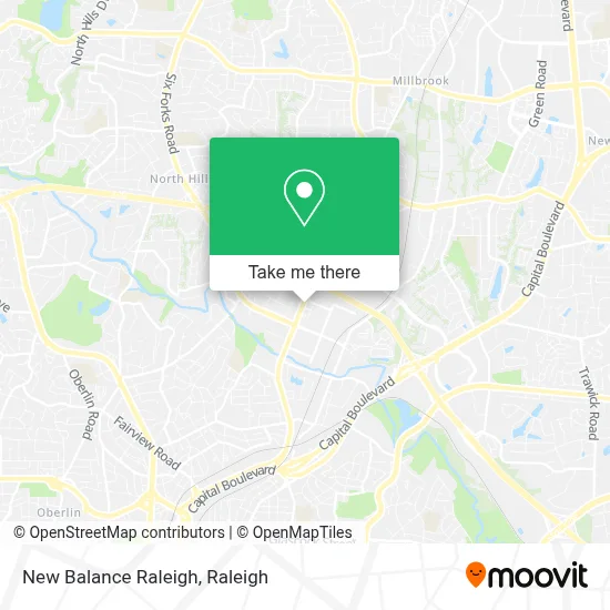 New Balance Raleigh map