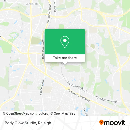 Body Glow Studio map