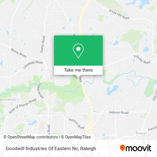 Goodwill Industries Of Eastern Nc map