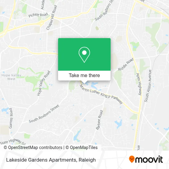 Lakeside Gardens Apartments map