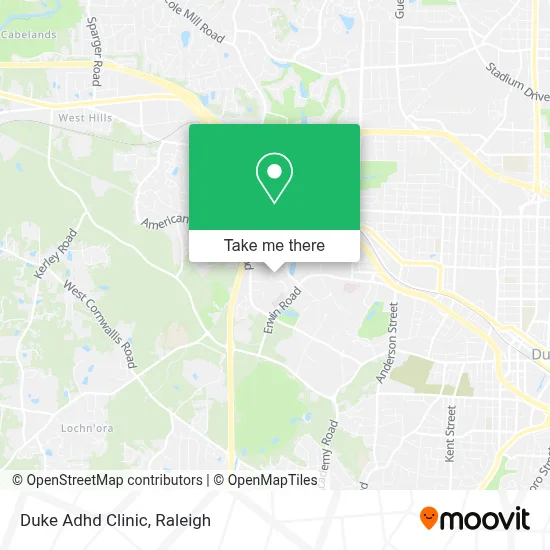 Duke Adhd Clinic map