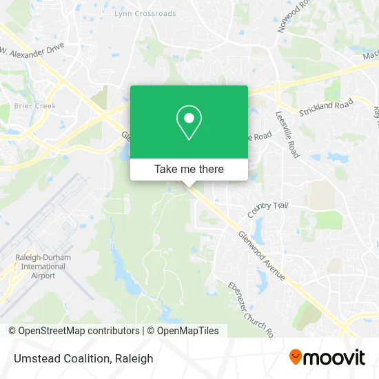 Umstead Coalition map