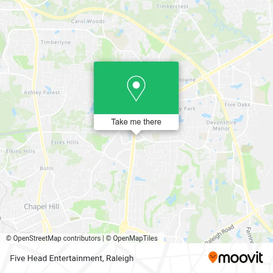 Five Head Entertainment map