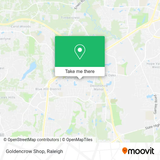 Goldencrow Shop map