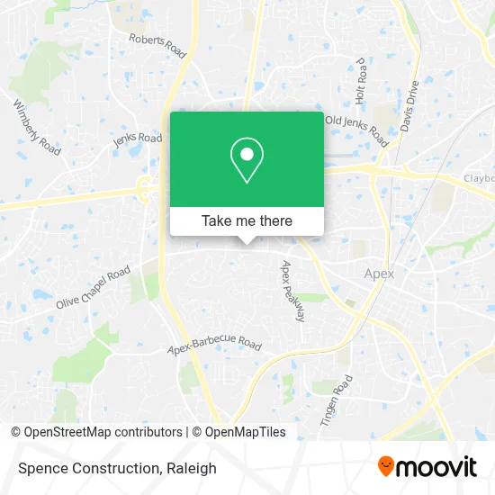 Spence Construction map