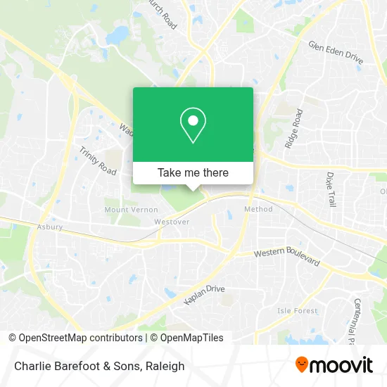 Charlie Barefoot & Sons map