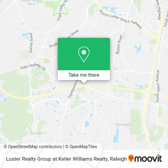 Luster Realty Group at Keller Williams Realty map