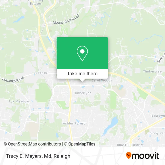 Tracy E. Meyers, Md map