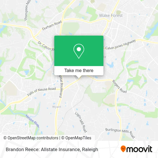 Mapa de Brandon Reece: Allstate Insurance