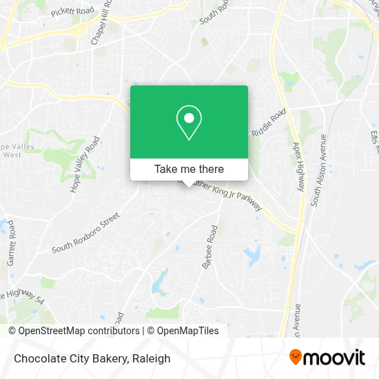 Chocolate City Bakery map
