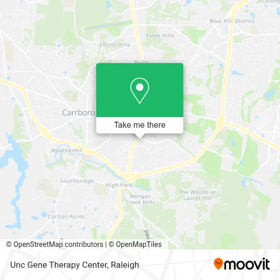 Unc Gene Therapy Center map