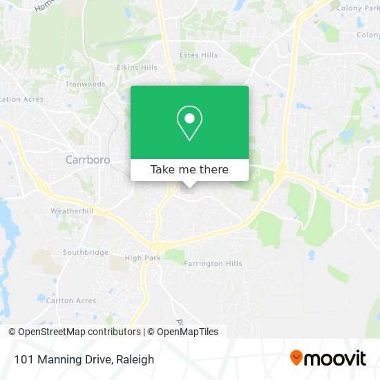 101 Manning Drive map