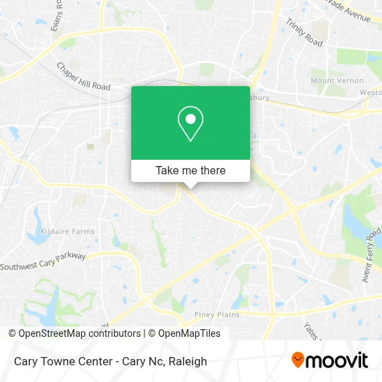 Cary Towne Center - Cary Nc map