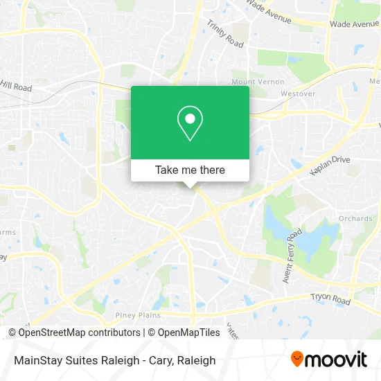 MainStay Suites Raleigh - Cary map
