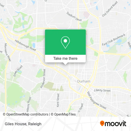 Giles House map