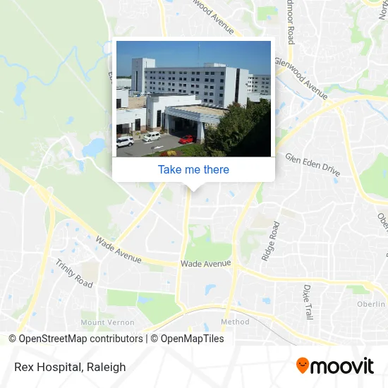Rex Hospital map