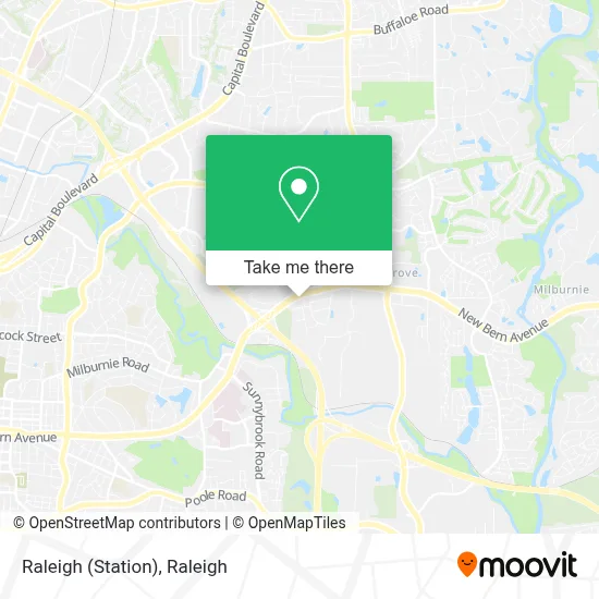 Raleigh (Station) map