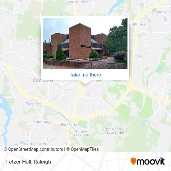 Fetzer Hall map