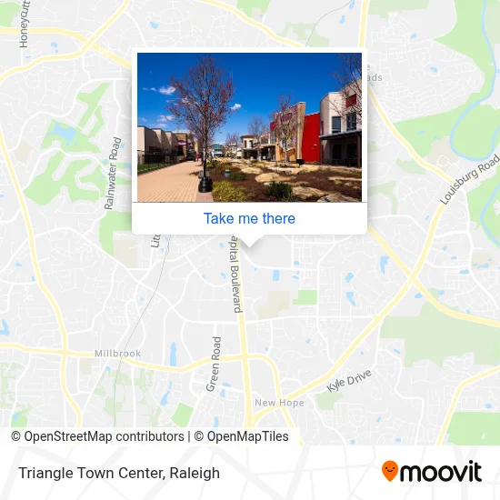 Triangle Town Center map
