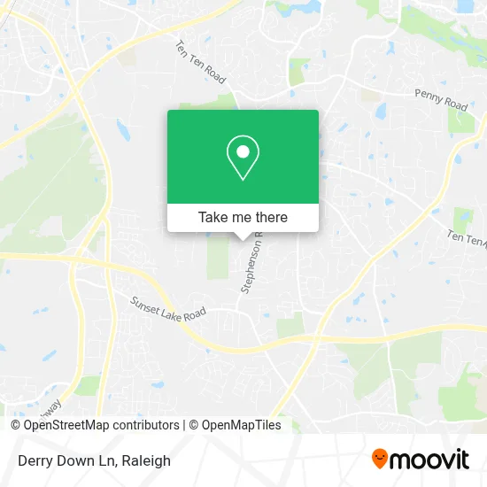 Derry Down Ln map