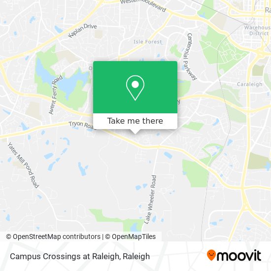 Campus Crossings at Raleigh map