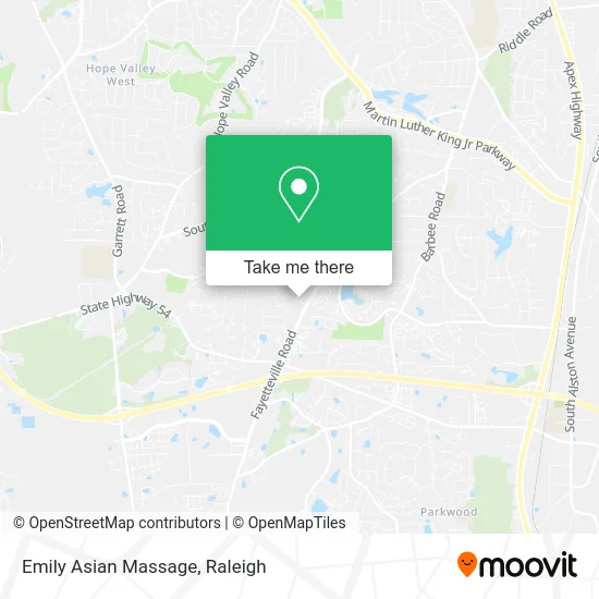 Emily Asian Massage map