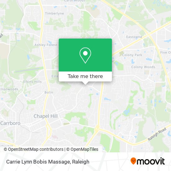 Carrie Lynn Bobis Massage map