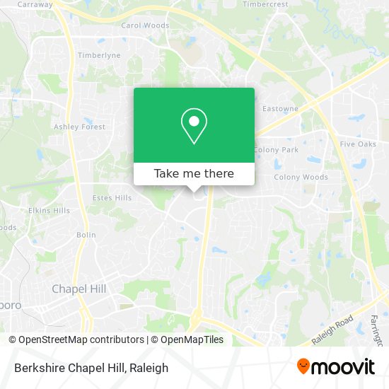 Mapa de Berkshire Chapel Hill