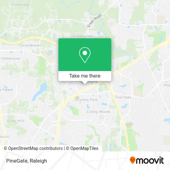PineGate map