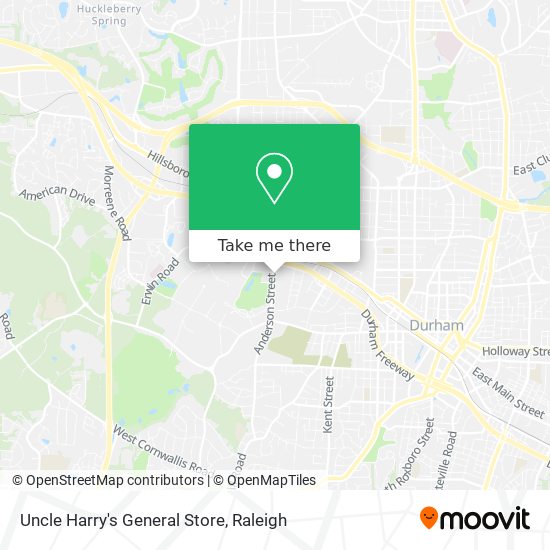 Mapa de Uncle Harry's General Store