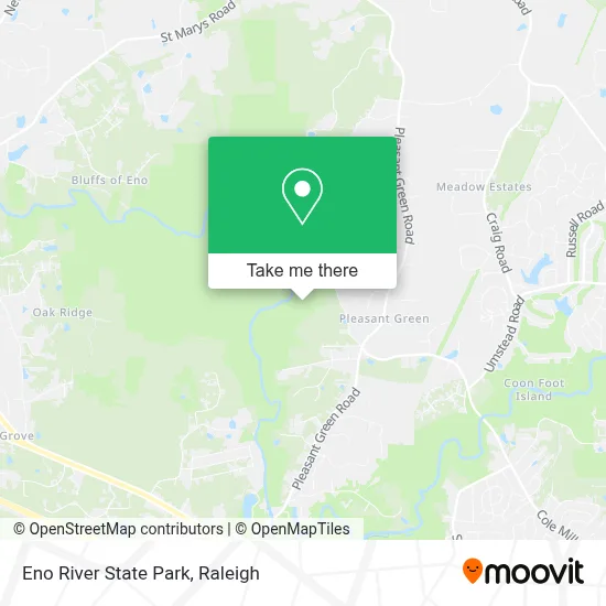 Eno River State Park map