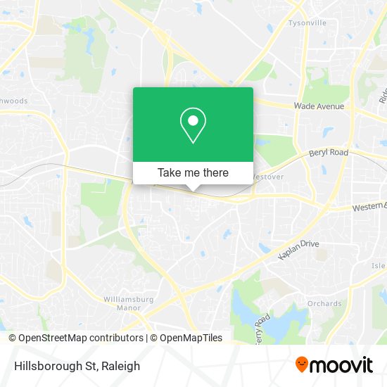 Mapa de Hillsborough St
