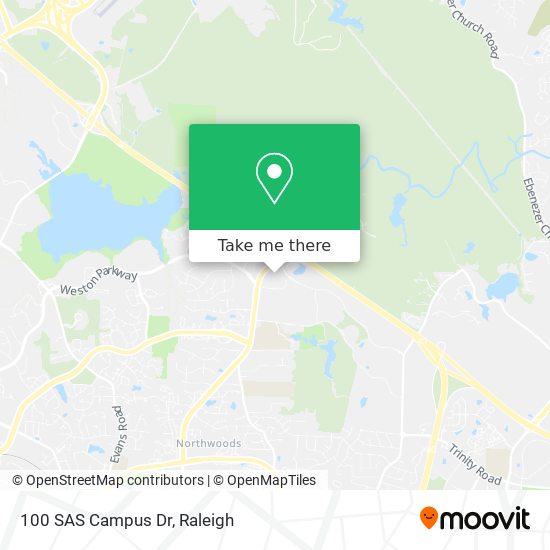 Mapa de 100 SAS Campus Dr