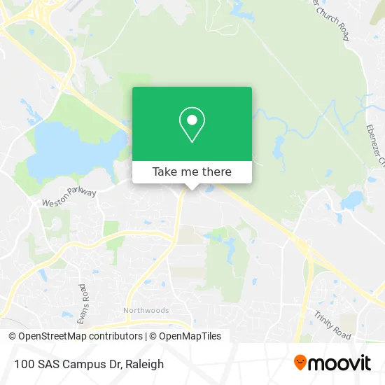 100 SAS Campus Dr map