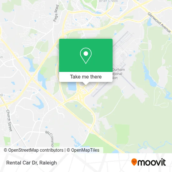 Rental Car Dr map