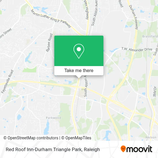 Mapa de Red Roof Inn-Durham Triangle Park