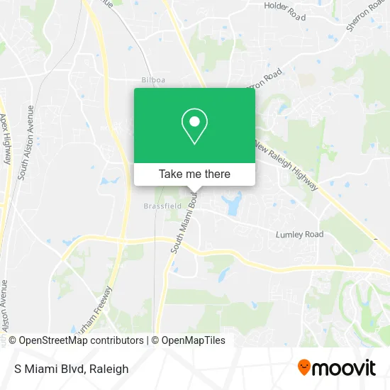 S Miami Blvd map