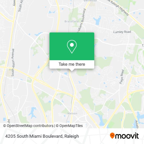 4205 South Miami Boulevard map