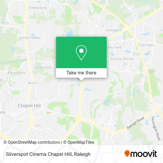 Silverspot Cinema Chapel Hill map