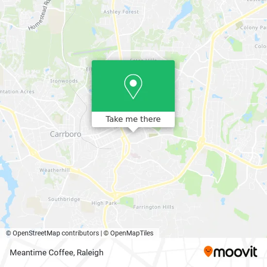 Meantime Coffee map