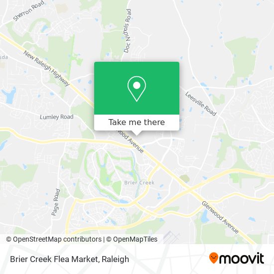 Brier Creek Flea Market map