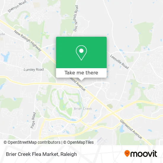 Brier Creek Flea Market map