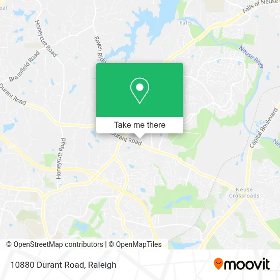 10880 Durant Road map