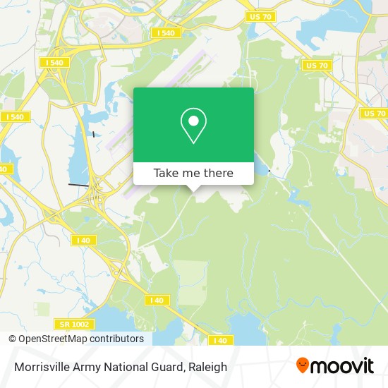 Morrisville Army National Guard map