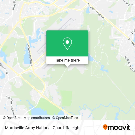 Morrisville Army National Guard map